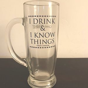 Game of Thrones glass pint unused